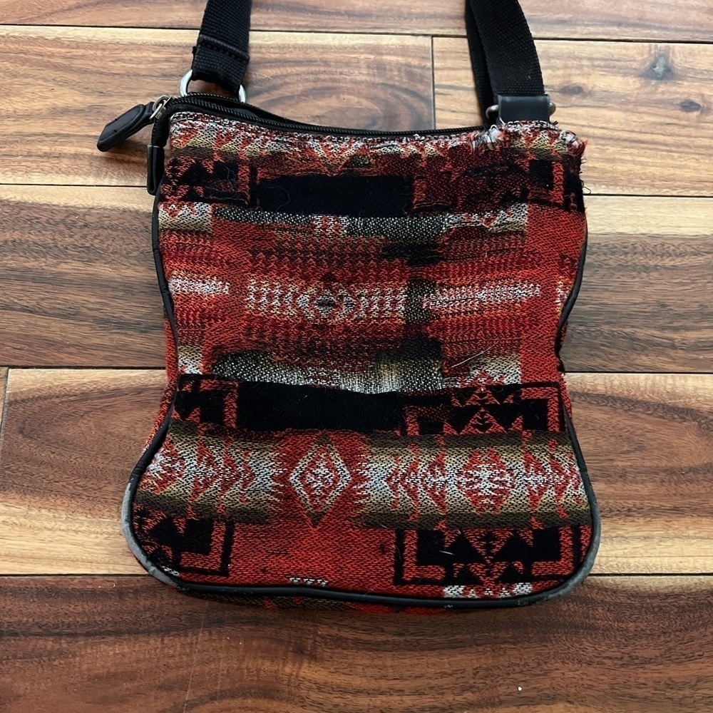 Pendleton Wool Crossbody Purse Adjustable Western… - image 6